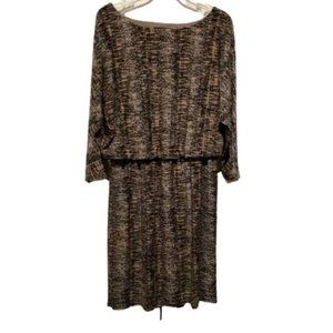 NINE WEST DOLMAN SLEEVE KNEE LENGTH DRESS